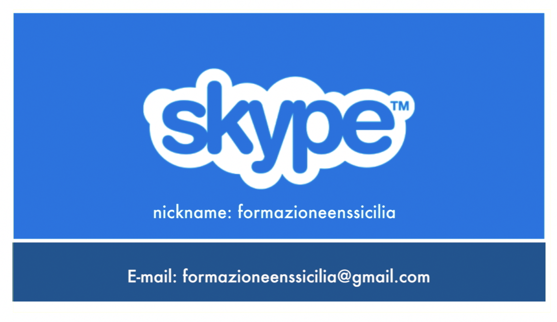 Contatto Email Sype